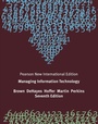 Cover: Managing Information Technology - Pearson Education Limited