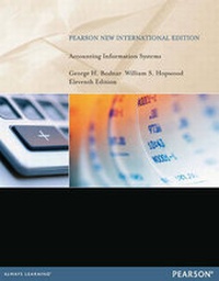 Abbildung von: Accounting Information Systems: Pearson New International Edition - Pearson Education Limited