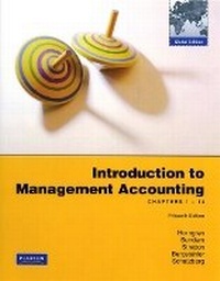 Enlarge image Cover: Introduction to Management Accounting - Pearson Education (US)
