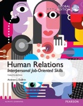 Cover: Human Relations: Interpersonal Job-Oriented Skills, Global Edition - Pearson Education Limited