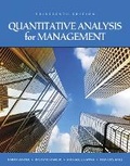 Cover: Quantitative Analysis for Management - Pearson