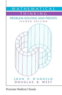 Enlarge image Cover: Mathematical Thinking: Problem-Solving and Proofs (Classic Version) - Pearson