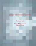 Cover: Business Law: Pearson New International Edition - Pearson Education Limited