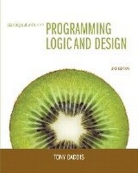 Enlarge image Cover: Starting Out with Programming Logic and Design - Pearson