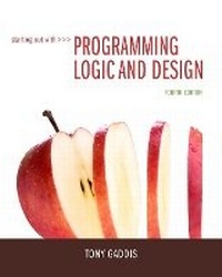 Enlarge image Cover: Starting Out with Programming Logic and Design - Pearson