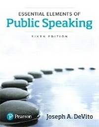 Enlarge image Cover: Essential Elements of Public Speaking - Pearson