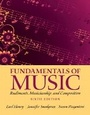 Cover: Fundamentals of Music - Pearson