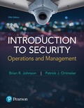 Cover: Introduction to Security: Operations and Management - Pearson