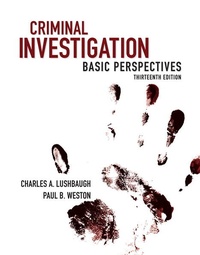 Enlarge image Cover: Criminal Investigation: Basic Perspectives - Pearson