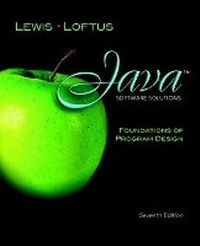 Enlarge image Cover: Java Software Solutions - Pearson