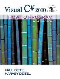 Enlarge image Cover: Visual C# 2010 How to Program - Pearson