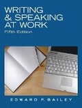 Cover: Writing & Speaking at Work - Pearson