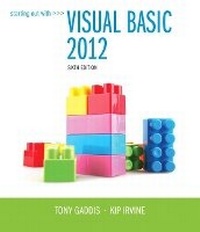 Abbildung von: Starting Out With Visual Basic 2012 - Pearson