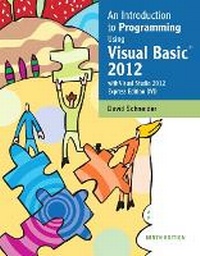 Abbildung von: An Introduction to Programming Using Visual Basic 2012(w/Visual Studio 2012 Express Edition DVD) - Pearson