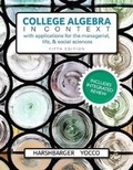Cover: College Algebra in Context with Integrated Review and Worksheets plus NEW MyMathLab with Pearson eText-- Access Card Package - Pearson