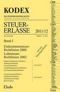 Abbildung von: KODEX Steuer-Erlässe 2011/12 - Linde