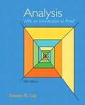 Cover: Analysis with an Introduction to Proof - Pearson