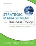 Cover: Concepts in Strategic Management and Business Policy - Pearson