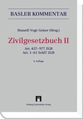 Cover: Basler Kommentar Zivilgesetzbuch II - Helbing & Lichtenhahn