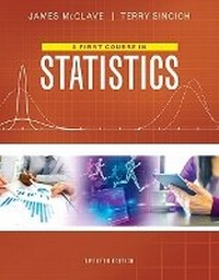 Enlarge image Cover: First Course in Statistics, A - Pearson
