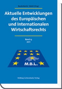 Abbildung von: Aktuelle Entwicklungen des Europäischen und Internationalen Wirtschaftsrechts - Helbing & Lichtenhahn