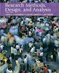 Cover: Research Methods, Design, and Analysis - Pearson