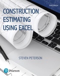 Cover: Construction Estimating Using Excel - Pearson