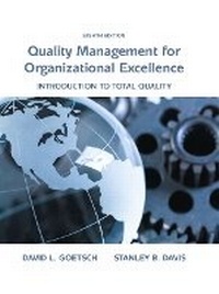 Enlarge image Cover: Quality Management for Organizational Excellence - Pearson