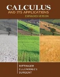 Enlarge image Cover: Calculus and Its Applications, Expanded Version - Pearson