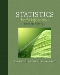 Enlarge image Cover: Statistics for the Life Sciences - Pearson