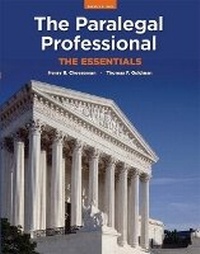 Enlarge image Cover: The Paralegal Professional - Prentice Hall