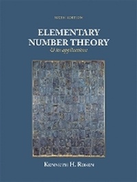 Abbildung von: Elementary Number Theory - Pearson