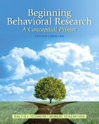 Enlarge image Cover: Beginning Behavioral Research - Pearson