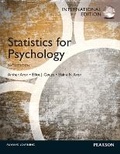 Cover: Statistics for Psychology - Pearson
