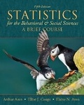 Cover: Statistics for The Behavioral and Social Sciences - Pearson