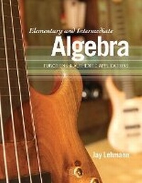 Enlarge image Cover: Elementary and Intermediate Algebra - Pearson