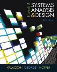 Enlarge image Cover: Essentials of Systems Analysis and Design - Pearson