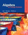 Cover: Algebra for College Students - Pearson