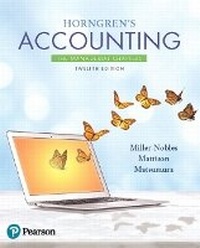 Abbildung von: Horngren's Accounting - Pearson