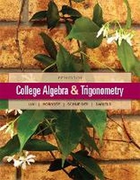 Abbildung von: College Algebra and Trigonometry - Pearson