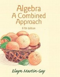 Enlarge image Cover: Algebra - Pearson