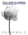 Cover: College Algebra with Modeling & Visualization - Pearson