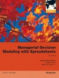 Enlarge image Cover: Managerial Decision Modeling with Spreadsheets - Pearson