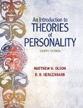 Cover: An Introduction to Theories of Personality - Pearson