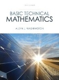 Cover: Basic Technical Mathematics - Pearson