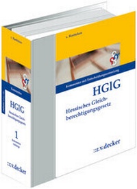 Abbildung von: Hessisches Gleichberechtigungsgesetz - HGlG - Grundwerk mit Fortsetzungsbezug - R. v. Decker