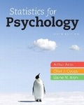 Cover: Statistics for Psychology Plus NEW MyStatLab with eText -- Access Card Package - Pearson