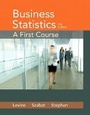 Cover: Business Statistics - Pearson