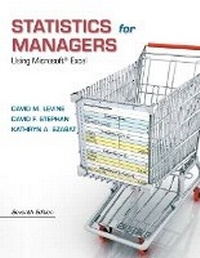 Enlarge image Cover: Statistics for Managers Using Microsoft Excel - Pearson