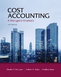 Cover: Cost Accounting - Pearson
